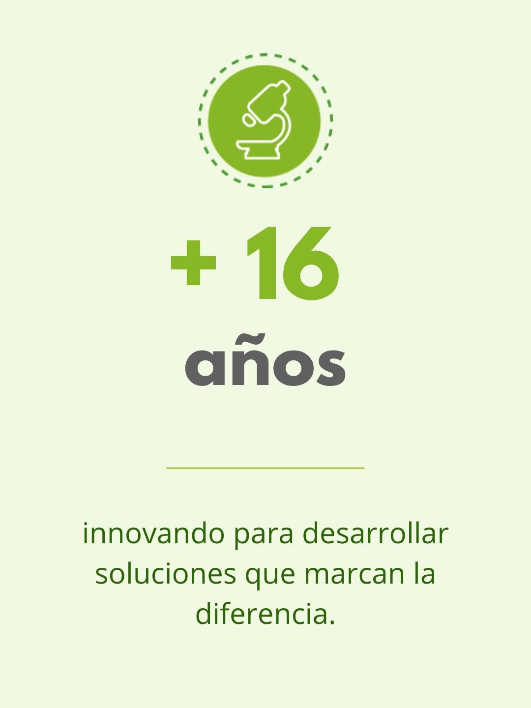 Más de 16 años innovando y desarrollando nuevas soluciones
