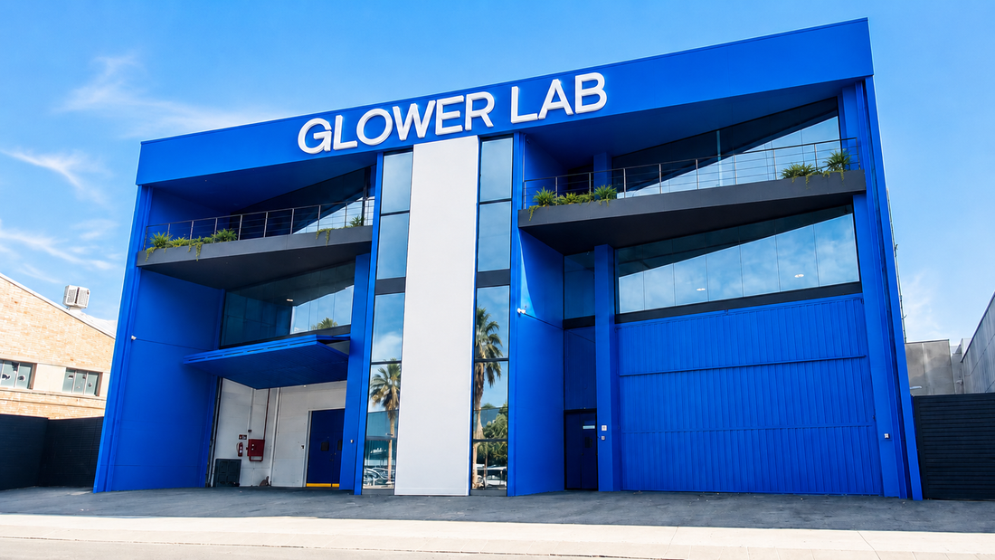 Fachada de las instalaciones de Glower Lab